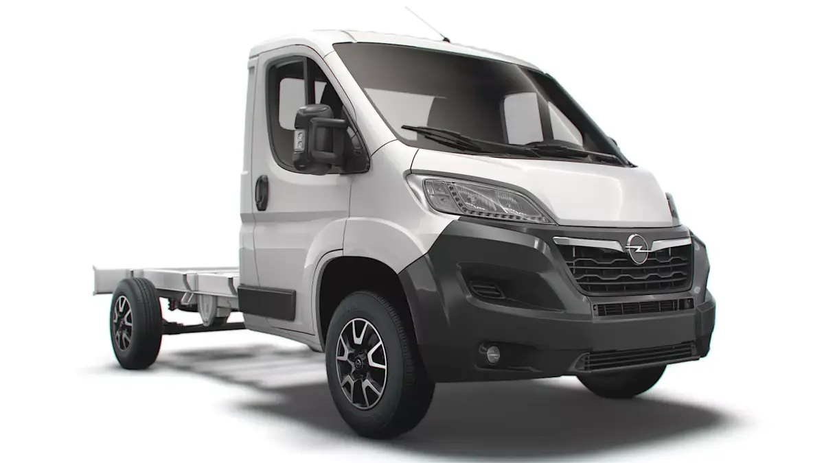 Opel Movano Chassis Truck Single Cab 3450WB 2022 3D model