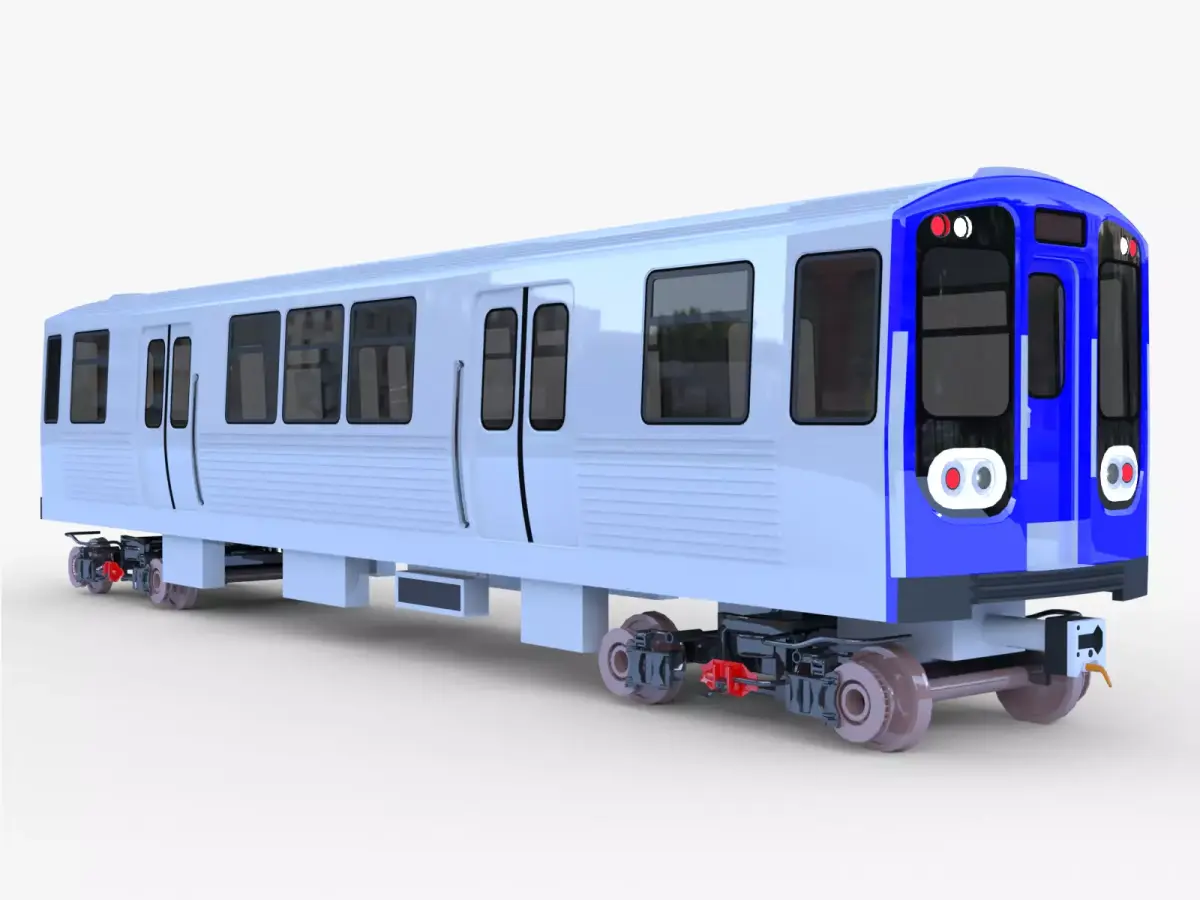 Chicago metro train 3D model