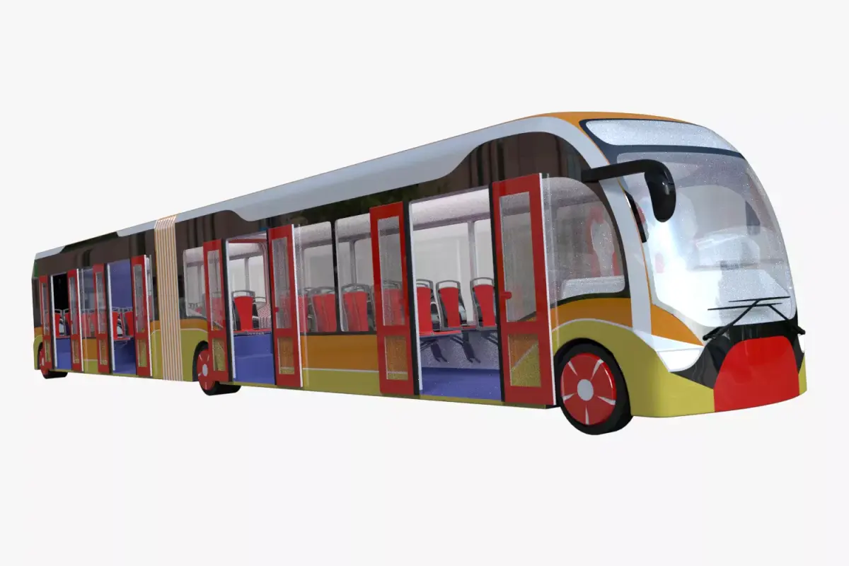 City bus concept 3D model