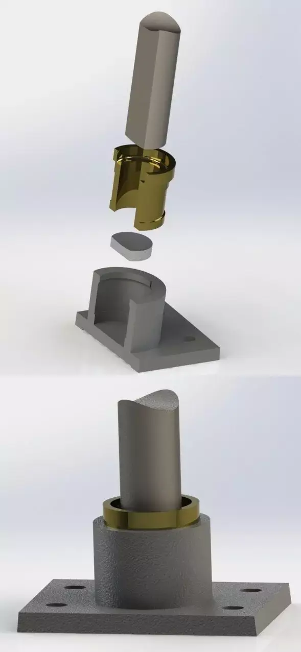 Footstep Bearing Free 3D model