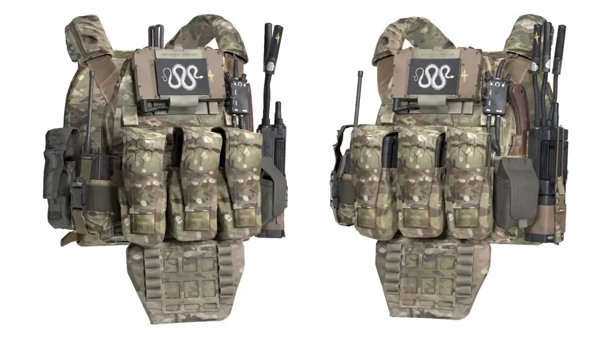 MILITARY TBAS V5 Plate Carrier Vest Low-poly 3D model