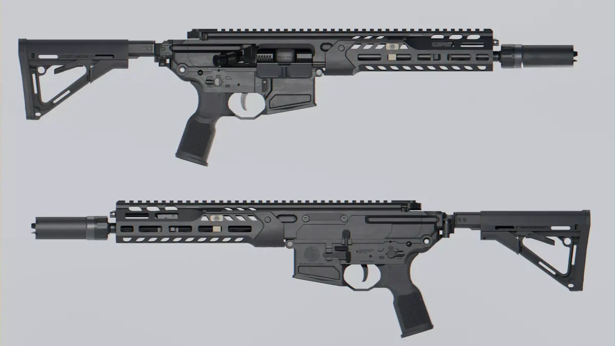 SIG Sauer CSAW MCX Spear LT Low-poly 3D model