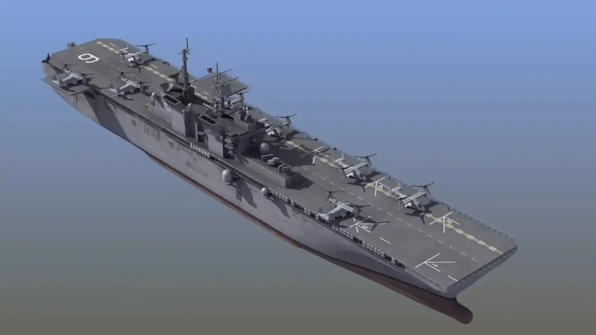 LHA6 USS America  3D model