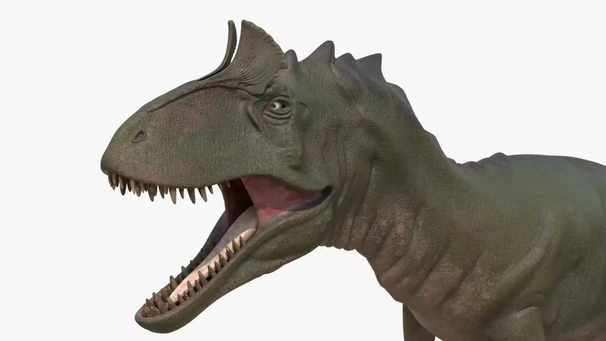 4K Textures Cryolophosaurus Low-poly 3D model