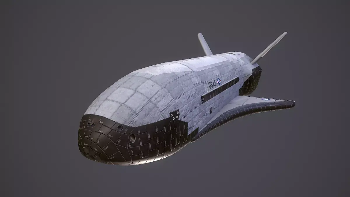 Boeing X-37 Orbital Test Vehicle  Low-poly 3D model