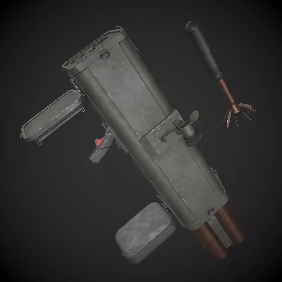 M202 Flash Low-poly 3D model