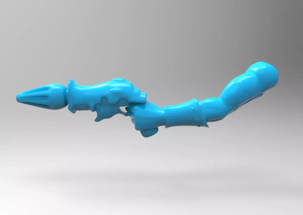 Space Clown - Fusion Pistol with Arm 3D print model