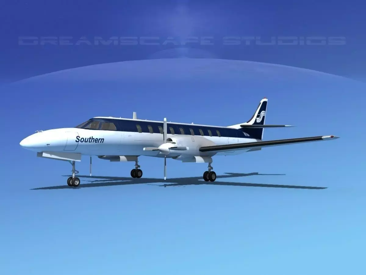 Swearingen SA226 Southern Airways 3D model