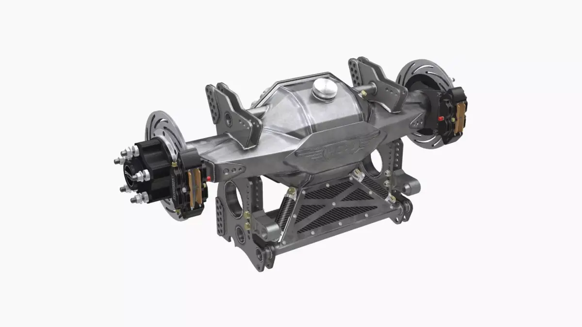 HCD Steel finish rear end Low-poly 3D model