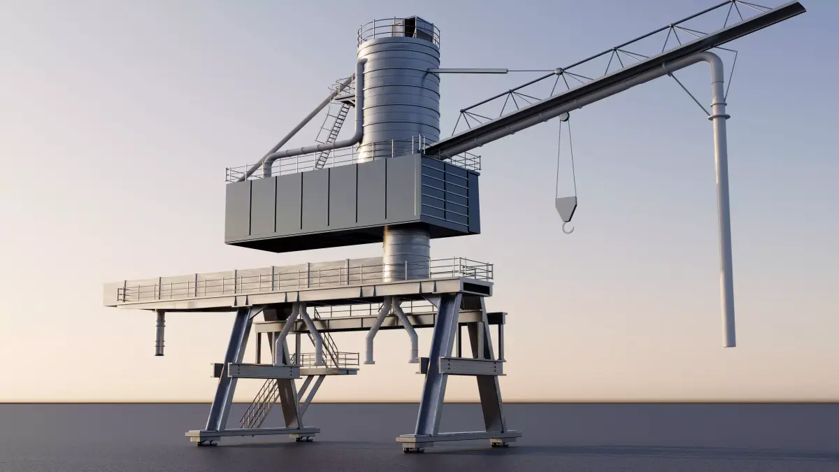 Port Grain Machine 3D model