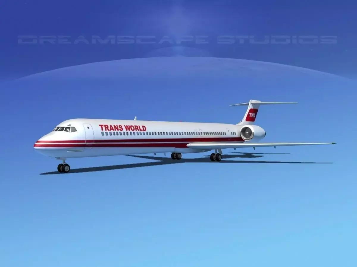 Douglas MD-80 Trans World Airways 1 3D model