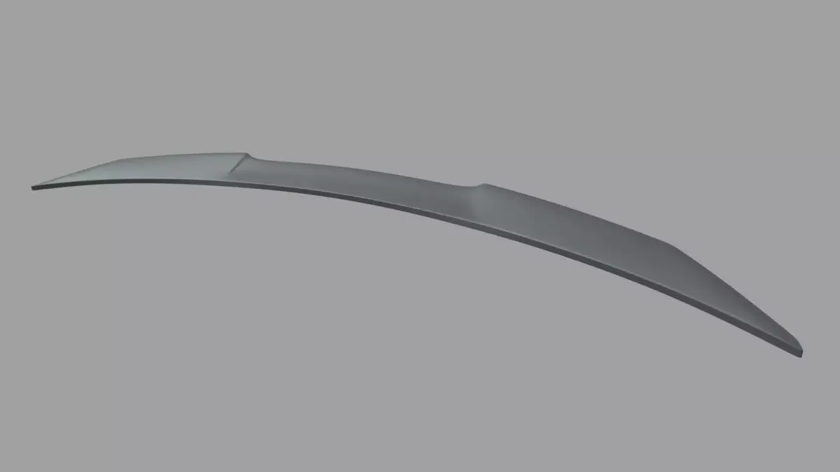 Car Spoiler 025 Low-poly 3D model