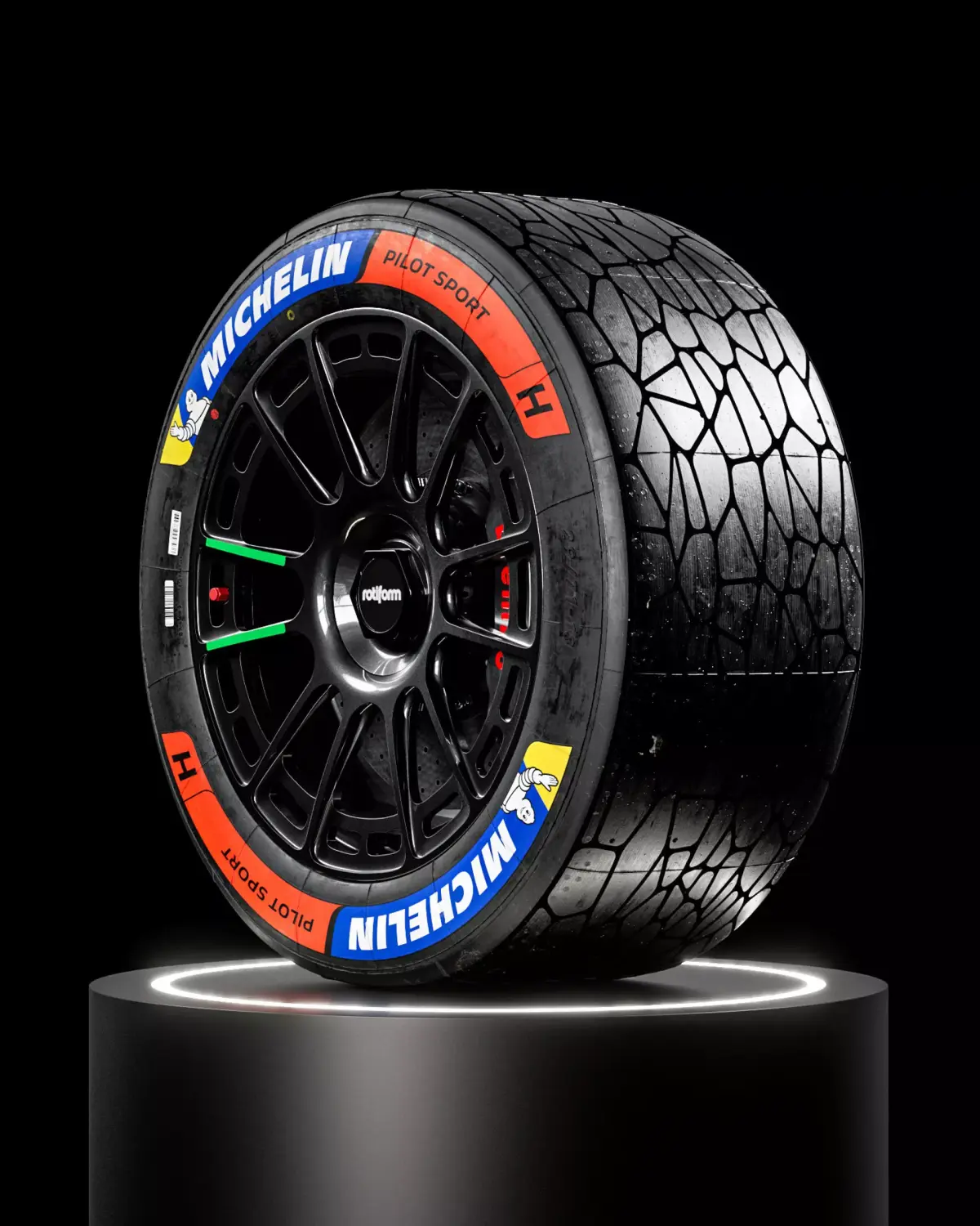 MICHELIN Pilot Sport Hypercar GTP 29 71 18 H Front 3D model
