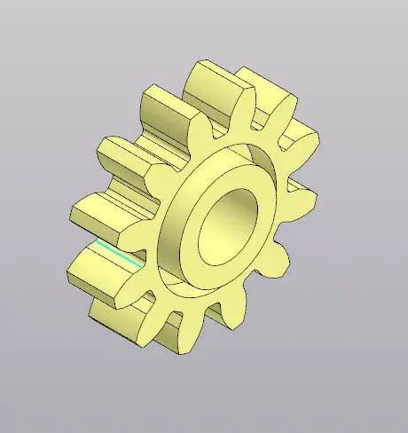 Spur Gear - Mechanical Transmission Part 3D model