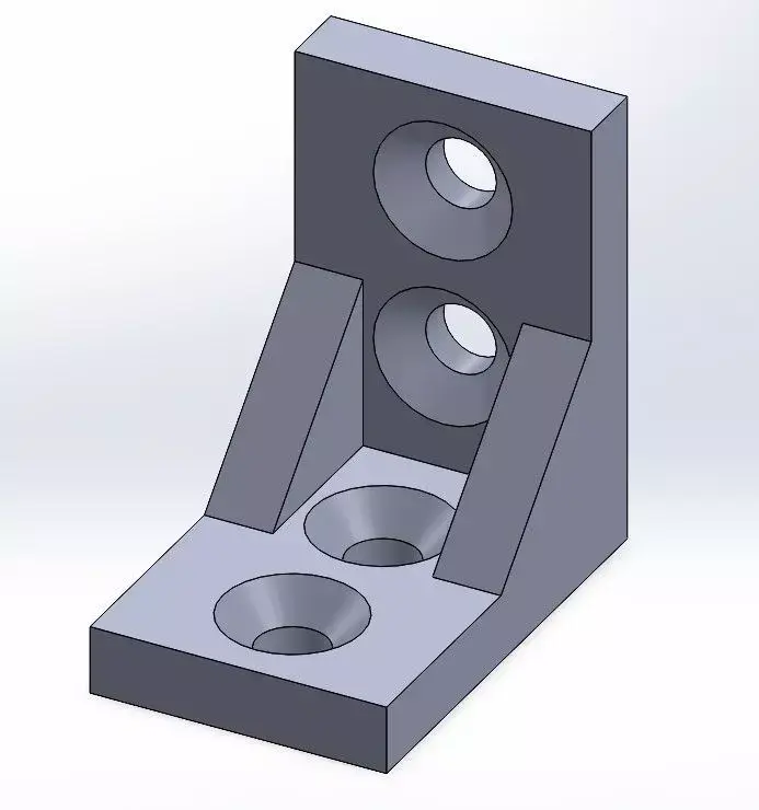 Right angle support Right angle bracket Free 3D print model