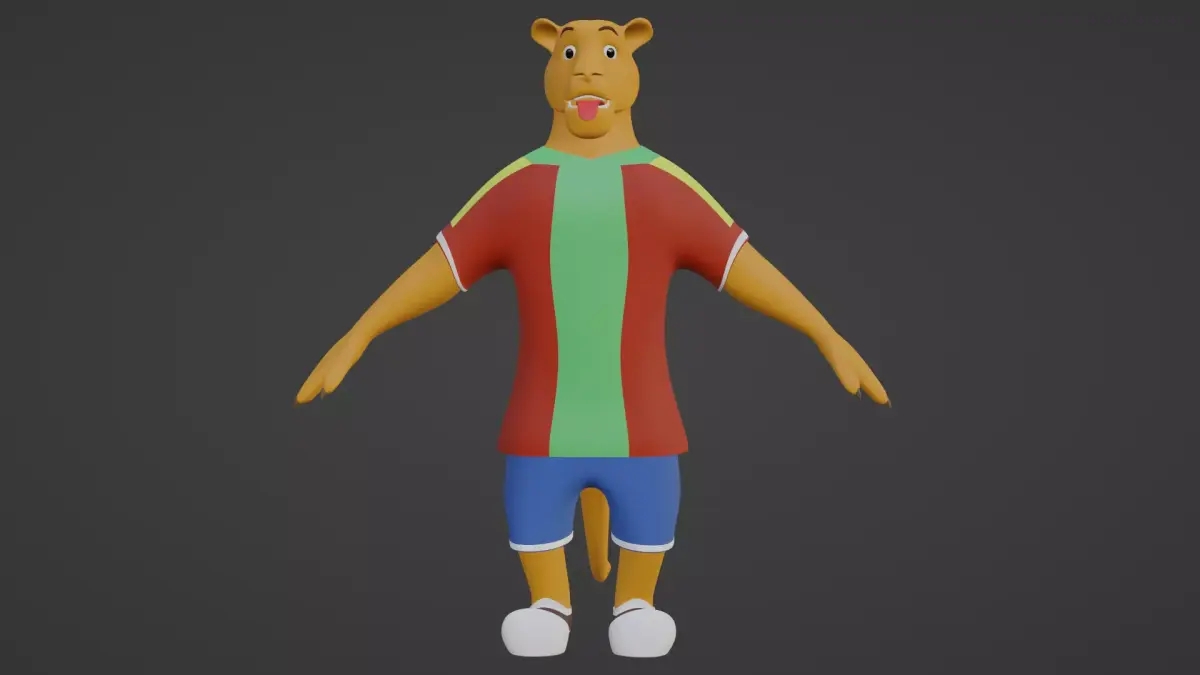 LION CARTOON 3D model purchase