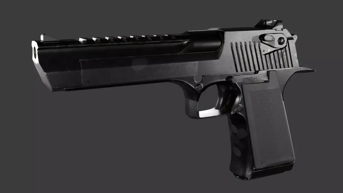 Desert Eagle Low-poly 3D model