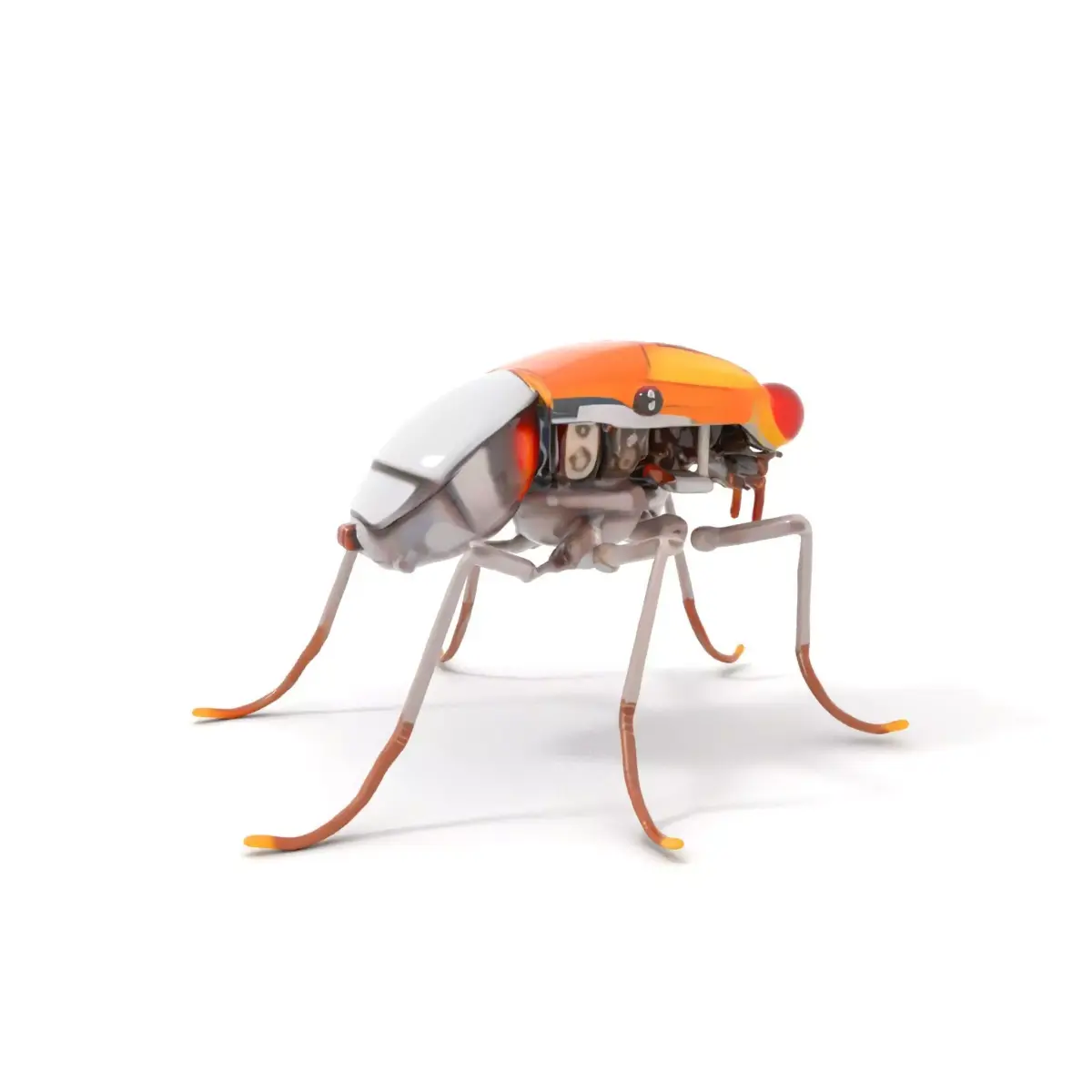 Orange Mech Beetle model pack Low-poly 3D model