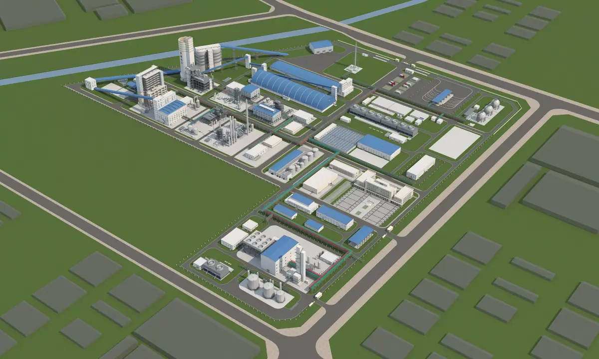 Thermal power plant - nuclear power plant - chemical plant 3D model order