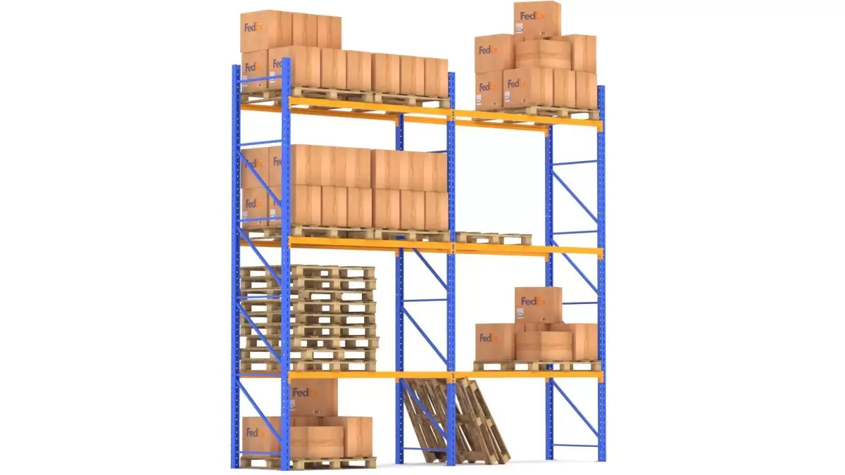 Fedex Warehouse Rack 3D model