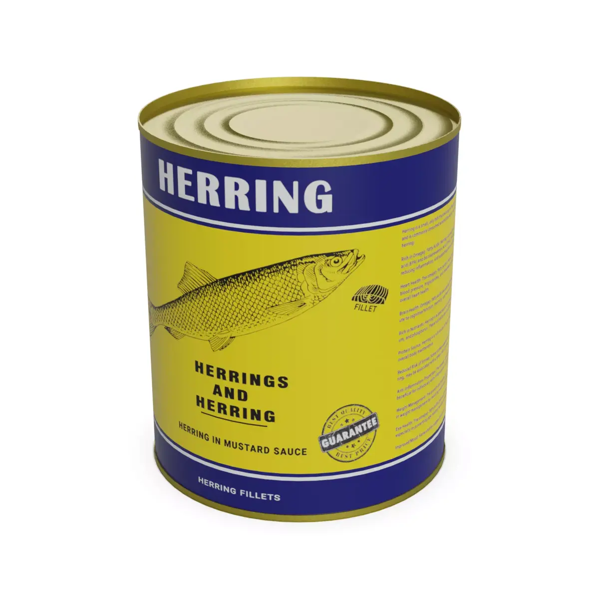 Herring in Mustard Sauce Low-poly 3D model