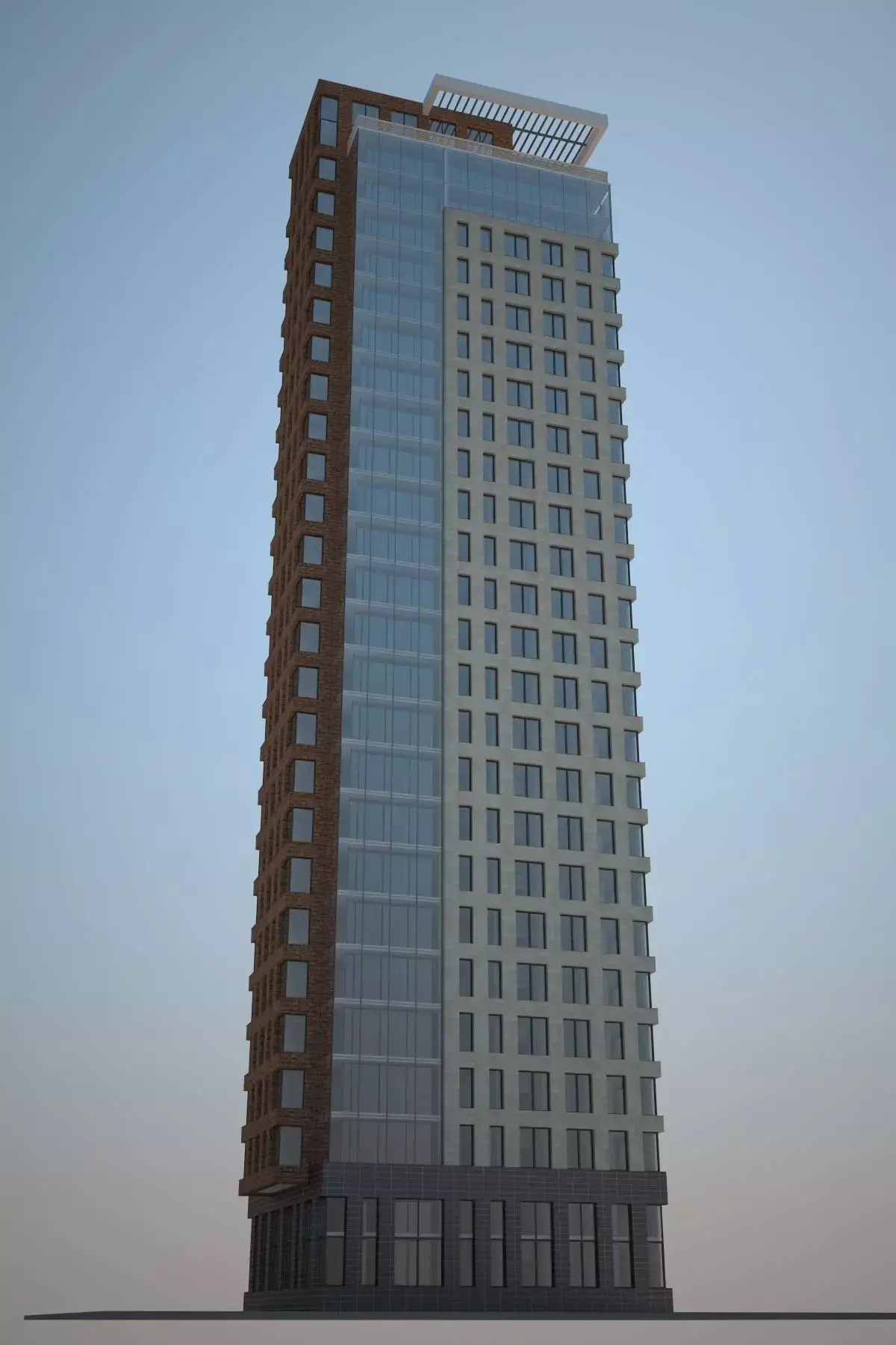 Skyscraper tall building 3D model
