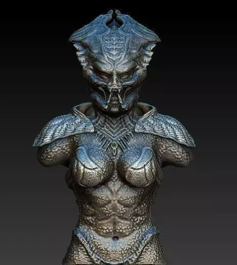 Queen Predator bust  3D model