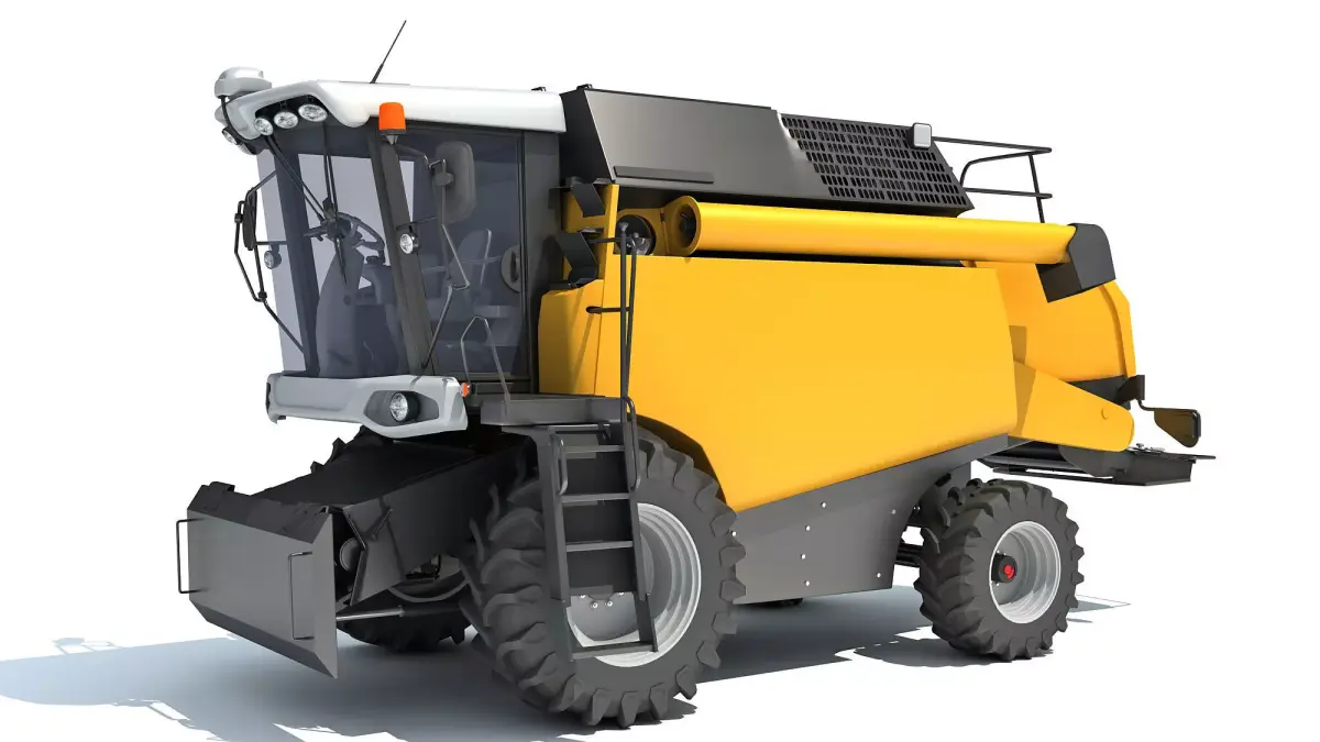 Combine Harvester 3D model 19