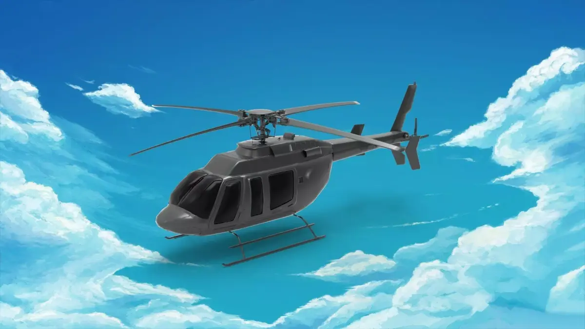 Bell 407 helicopter 3D model