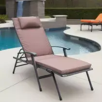 Patio Chair Folding Chaise Lounge Low-poly 3D model