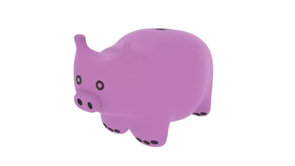 Pig cartoon 3D model