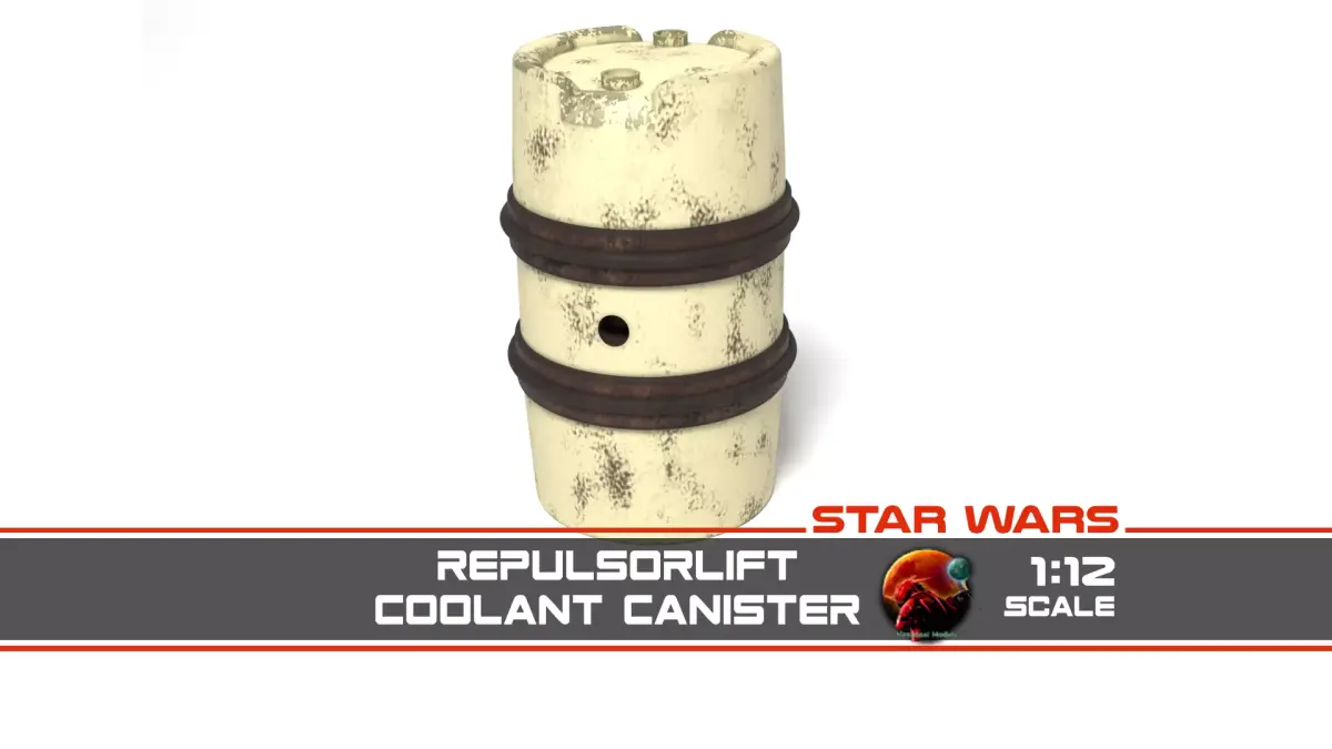 Repulsorlift Coolant Canister 1-12 scale Blackseries  3D print model