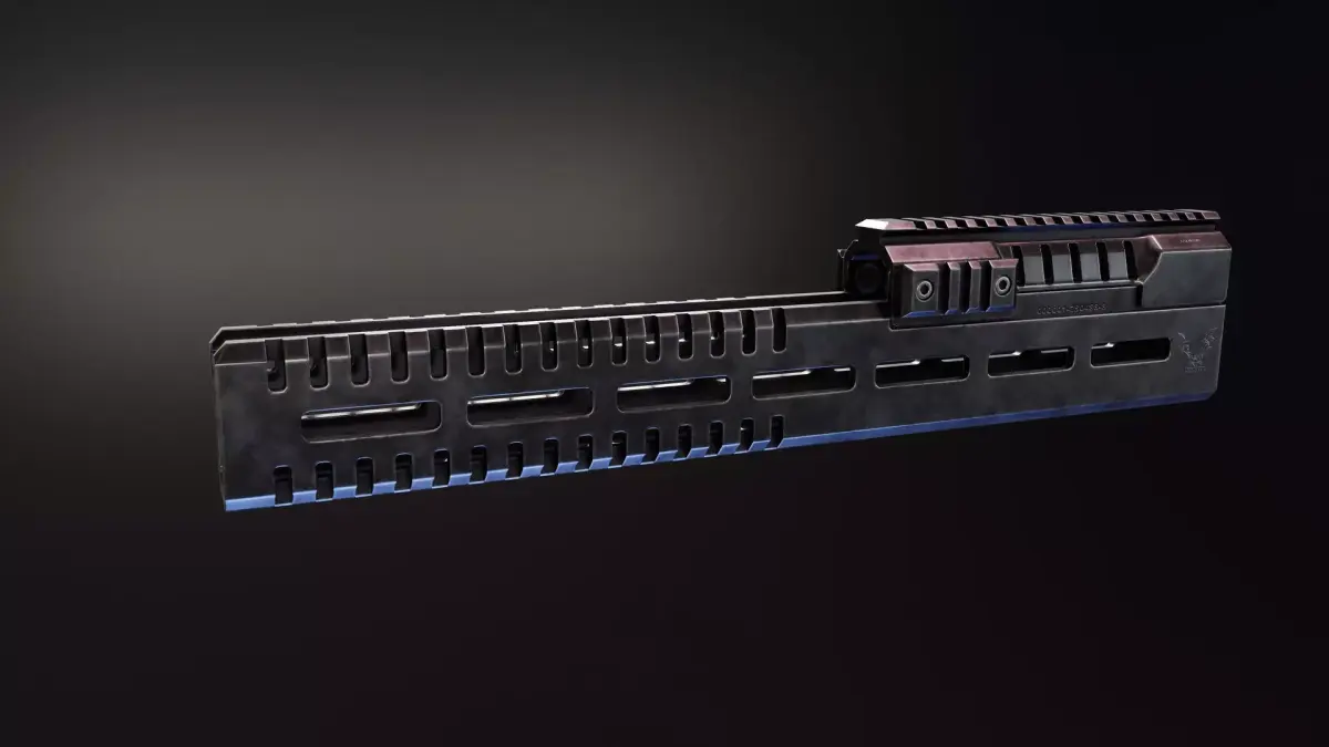 Rotor43 AK12 handguard Low-poly 3D model
