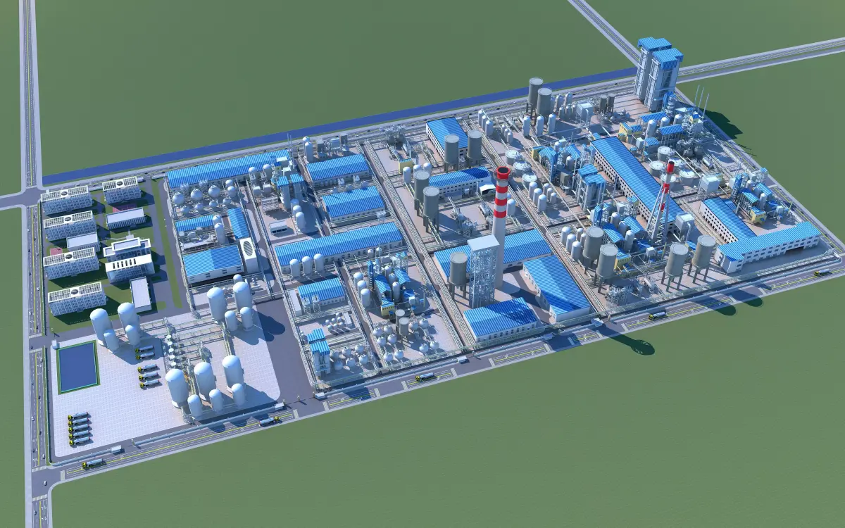 Coal Chemical Industry 3D model