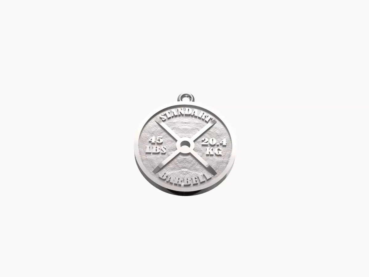 Barbell standart pendant 3D print model purchase