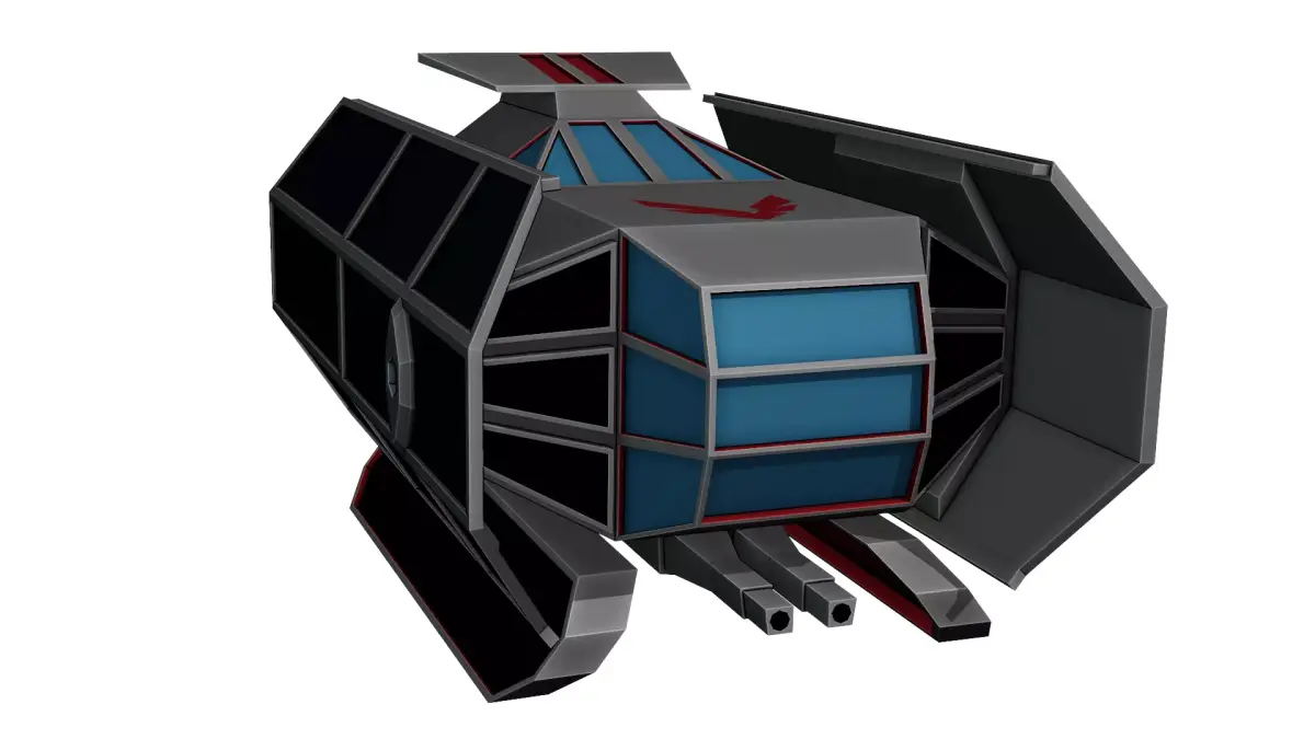 Eagle Eye Spaceship Low-poly 3D model