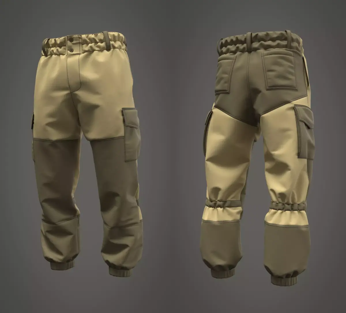 Combat Pants Gorka - Marvelous Designer 3D model