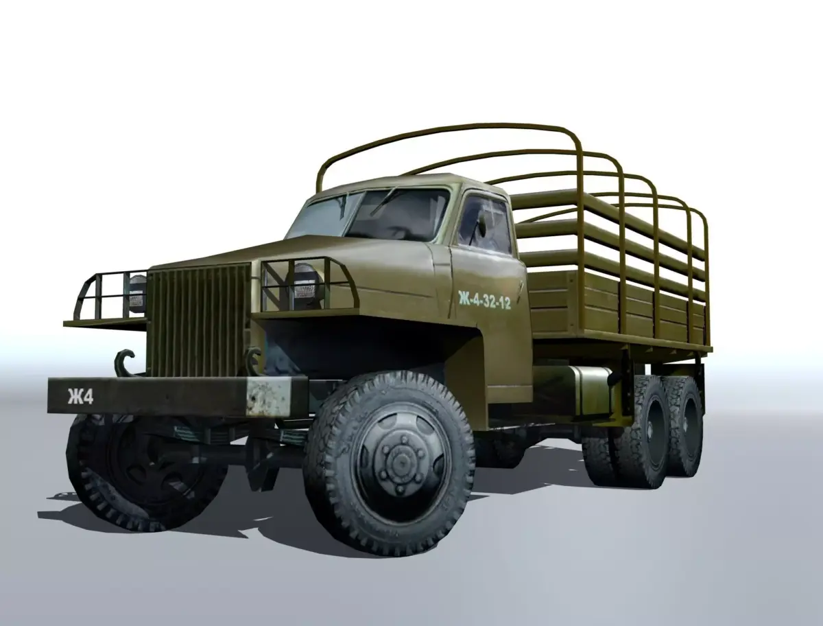 Studebaker us6 Low-poly 3D model