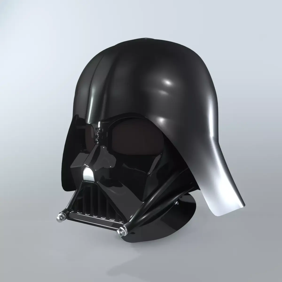 Darth Vader helmet made with blender 3D model