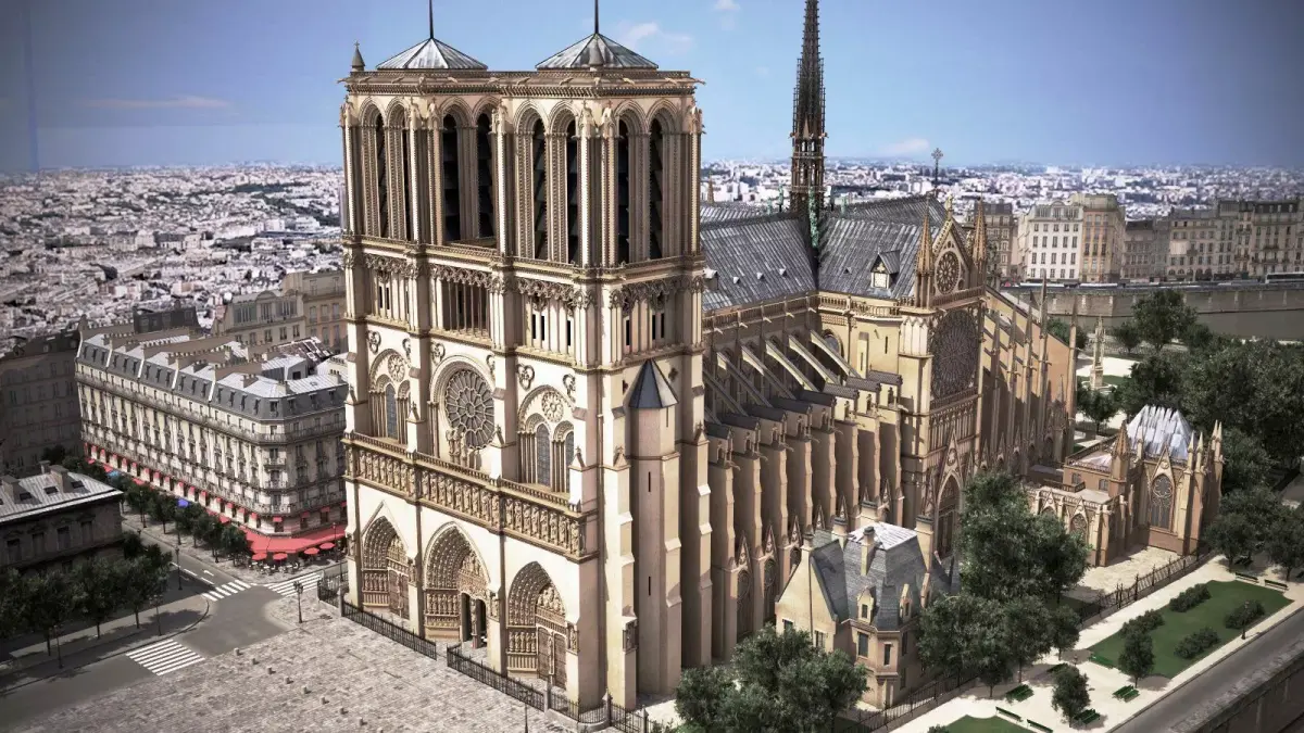 Notre Dame de Paris Tribute 3d model 3D model