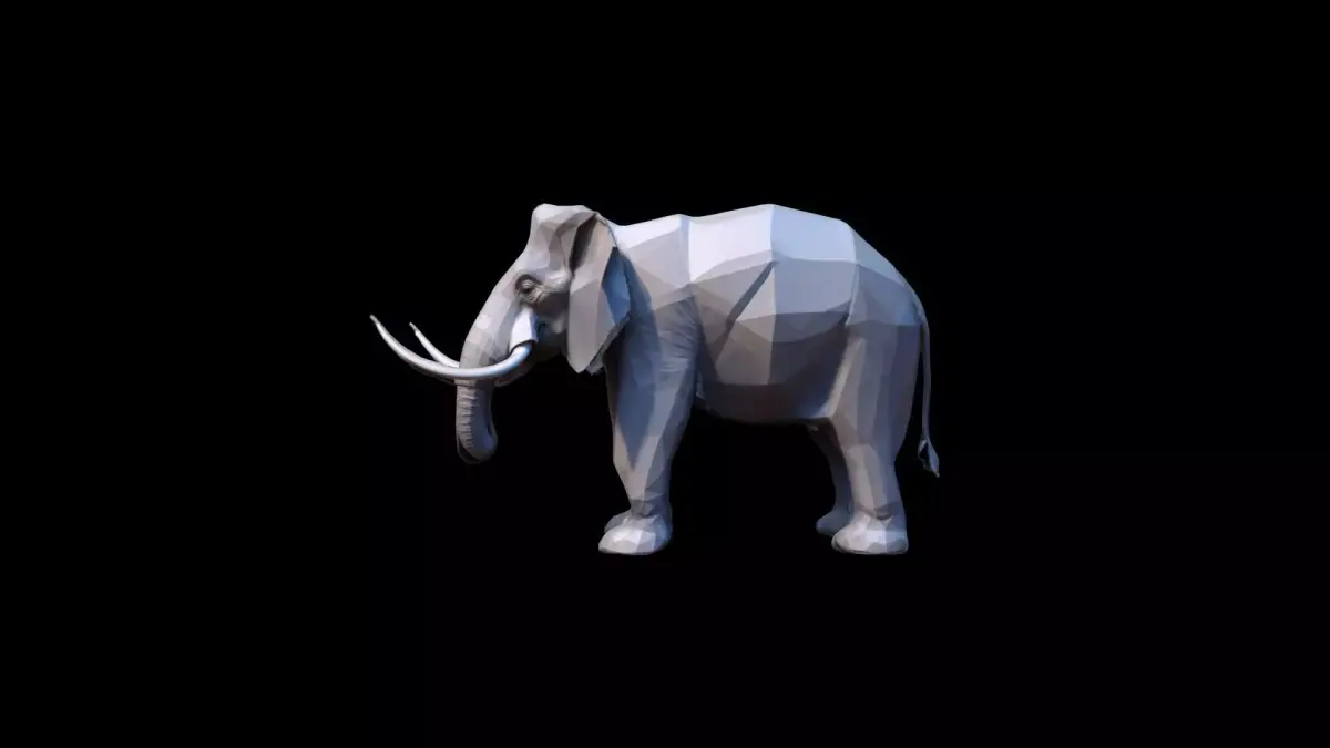  Elephant Largest Land Mamma 3d Render 3D model