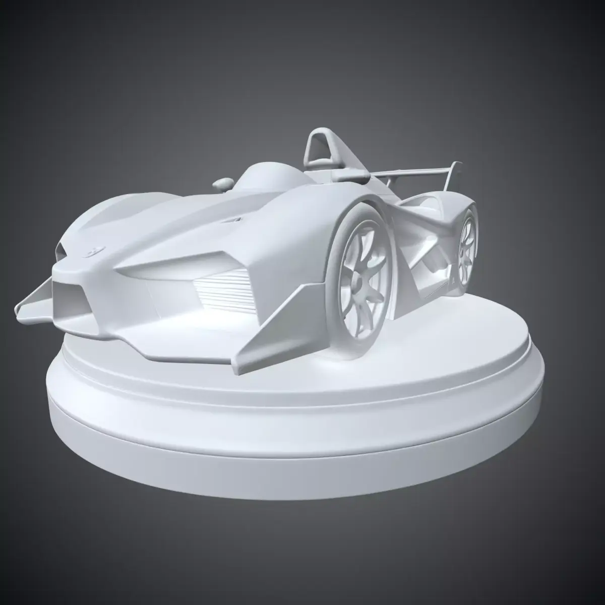 Modern Sports Car Sculpture Minimalist Desktop Decor PM-372 3D print model