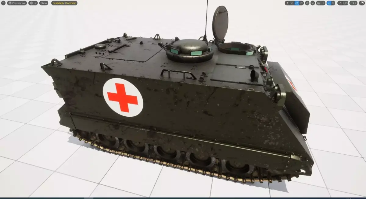 M-113 Medical Carrier 3D model