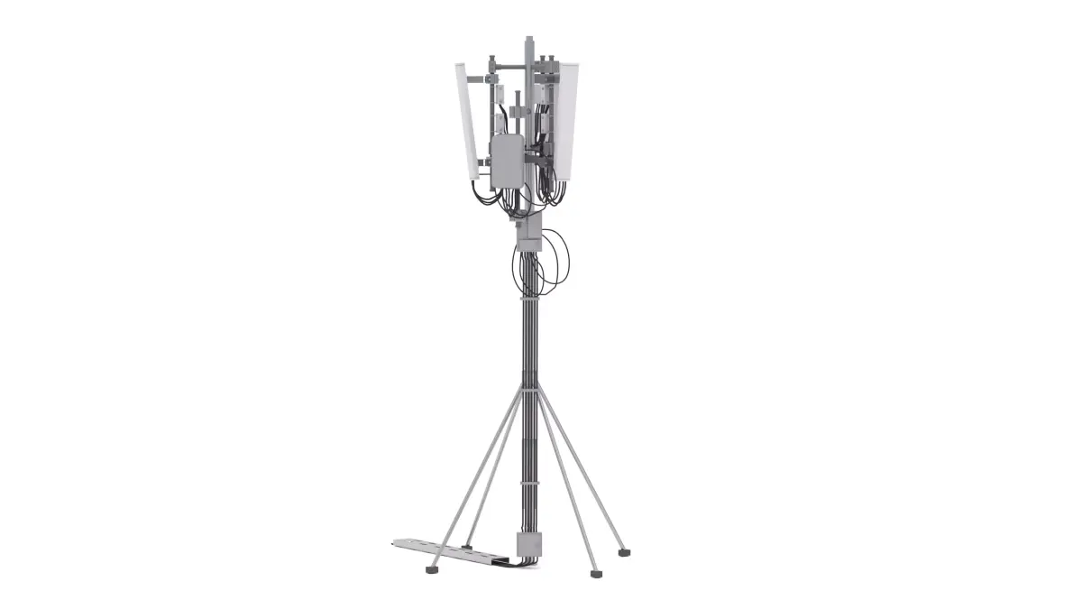 Roof Cell Phone Tower 1 3D model