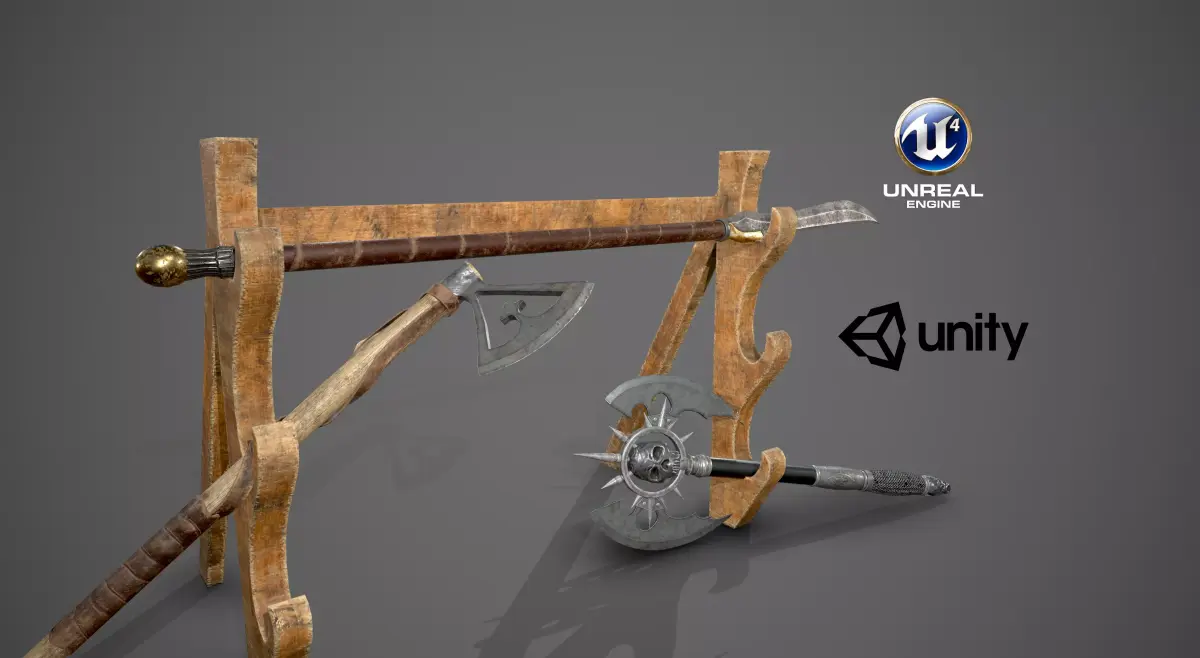 Weapon Market 04 Low-poly 3D model