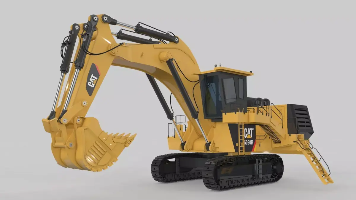 Mining Excavator Rigged  3D model