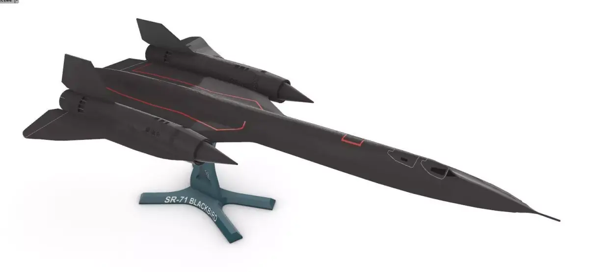 SR-71 Blackbird 3D print model