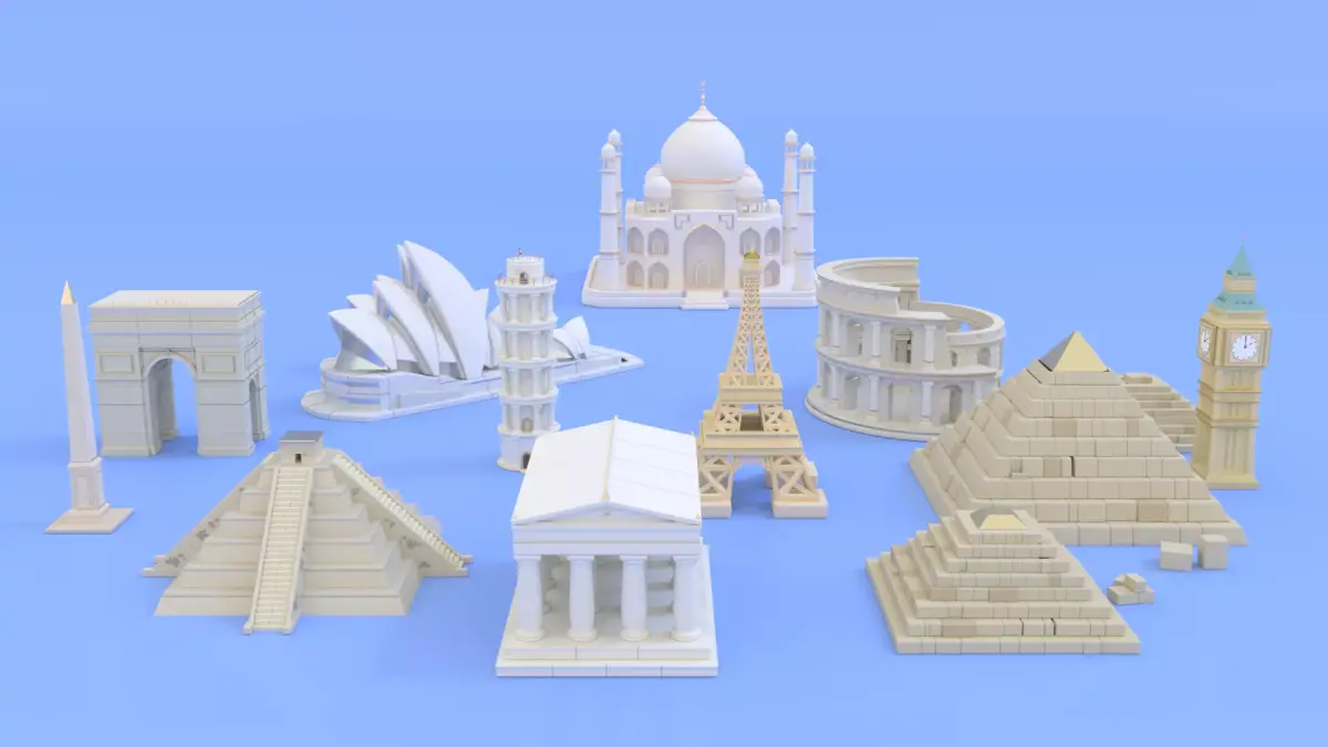 Monument building pack 3D model