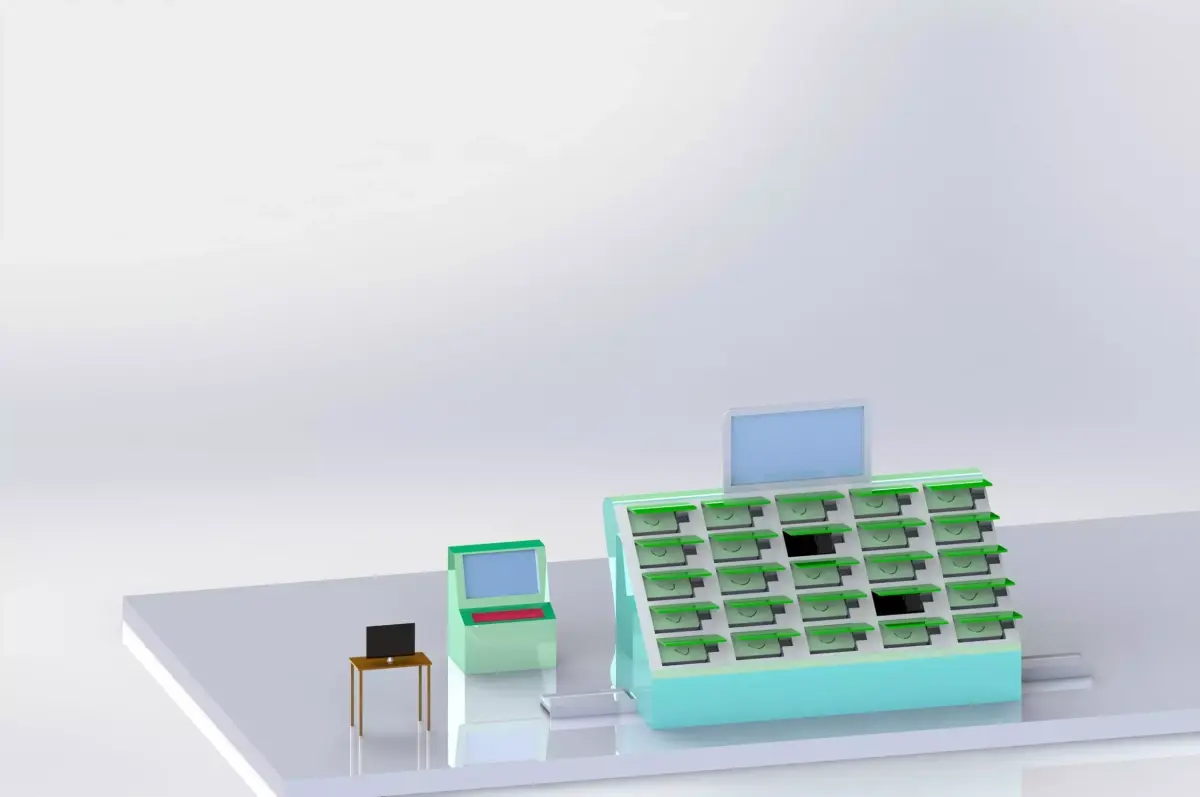 Battery Swapping Machine for ev vehicles 3D model