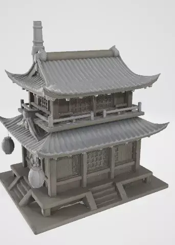 Traditional Japanese House 3D model